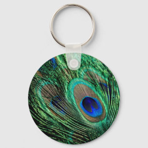 Chaveiro Peacock Feather Lucky