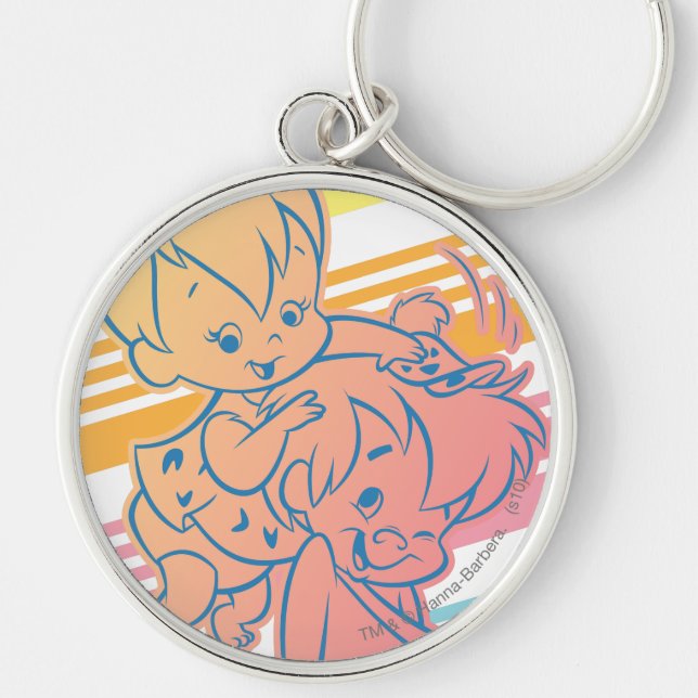 Chaveiro PEBBLES™ Bam Bam em crescimento (Frente)