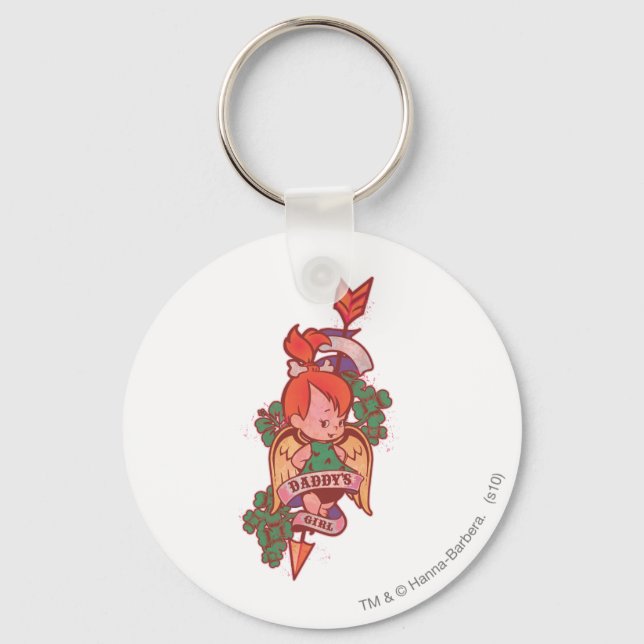 Chaveiro PEBBLES™ Pai Girl (Frente)