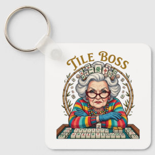 Chaveiro Peça de Mahjong Chefe