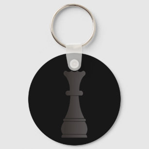 Chaveiro de Xadrez Peão Preto (Peça maciça) #ChessMania