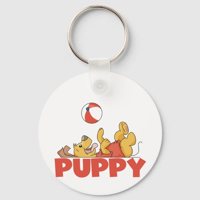 Chaveiro Peças de Puppy Camisetas e presentes (Frente)