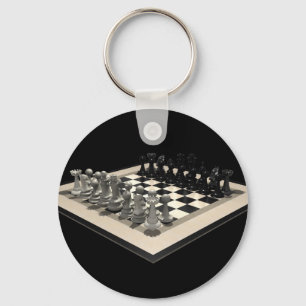Chaveiro Pedaços de xadrez e tabuleiros:Chaveiro