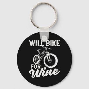Chaveiro Pedalarei Por Vinho Camiseta Divertida Para Ciclis