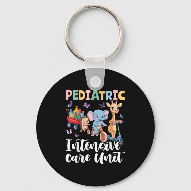 Chaveiro Pediatric Intensive Care Unit Cute Animals Groovy  (Frente)