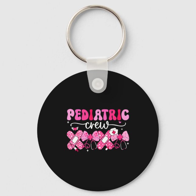 Chaveiro Pediatric Valentines Nurse Crew Peds Nurse Valenti (Frente)