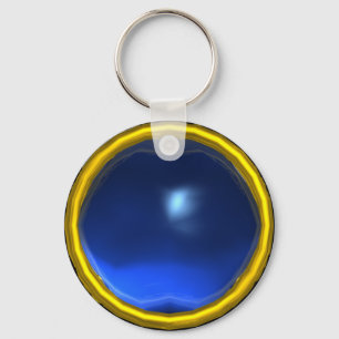 CHAVEIRO PEDRA DE GEM DE SALVAGUARDA AZUL MAGIC