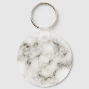 Chaveiro pedra marbleized preto e branco