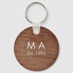 Chaveiro Pedra russa castanha adiciona nome carta data ano