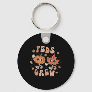 Chaveiro PEDS Pumpkin Ação de Graças Queda Nurs Pediátricos