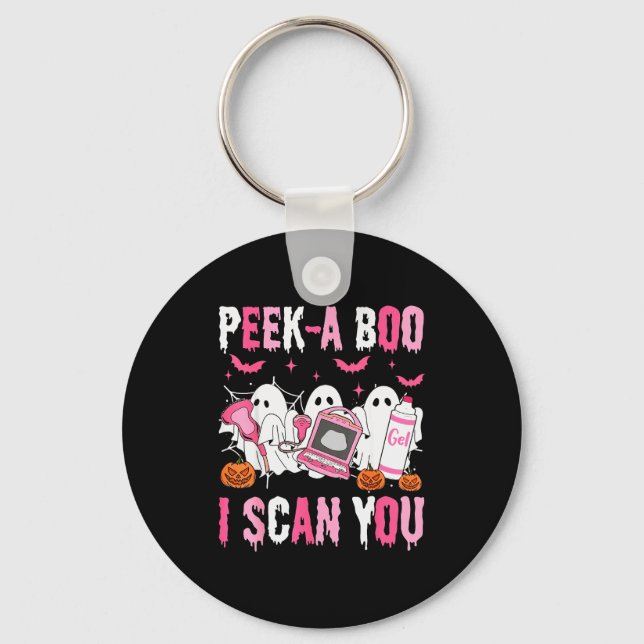 Chaveiro Peek A Boo I Scan You Soky Sonographer Ultrasound  (Frente)