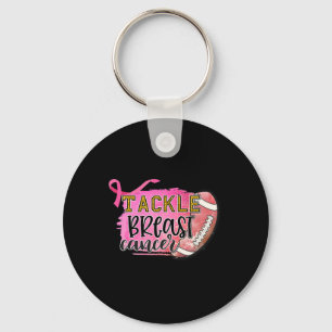 Chaveiro Pegada no Cancer da mama com Cancer de aviso