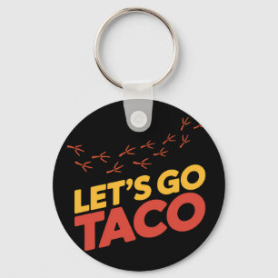 Chaveiro Pegadas de frango do vamos Go Taco