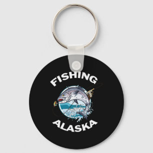 Chaveiro Peixe Alaskano Salmão Selvagem do Alasca Pesca Sou