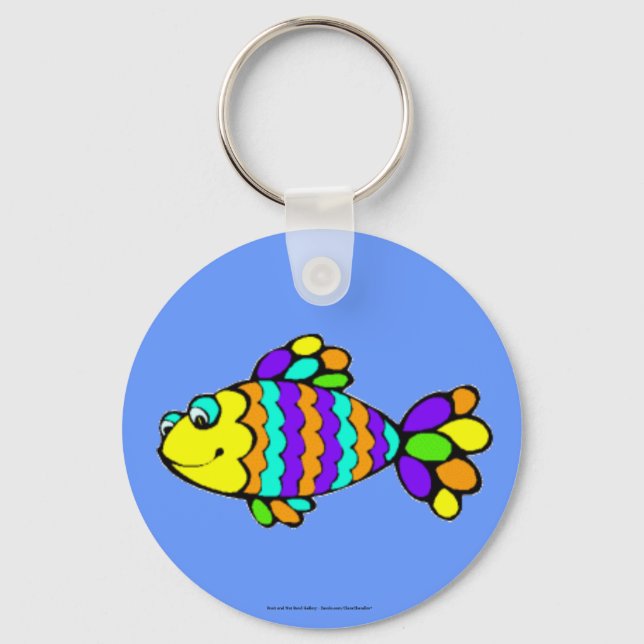 Chaveiro Peixe Arco-Íris (Frente)