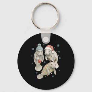 Chaveiro Peixe-boi Natal Peixe-boi Papai Noel Rena Luzes Wo