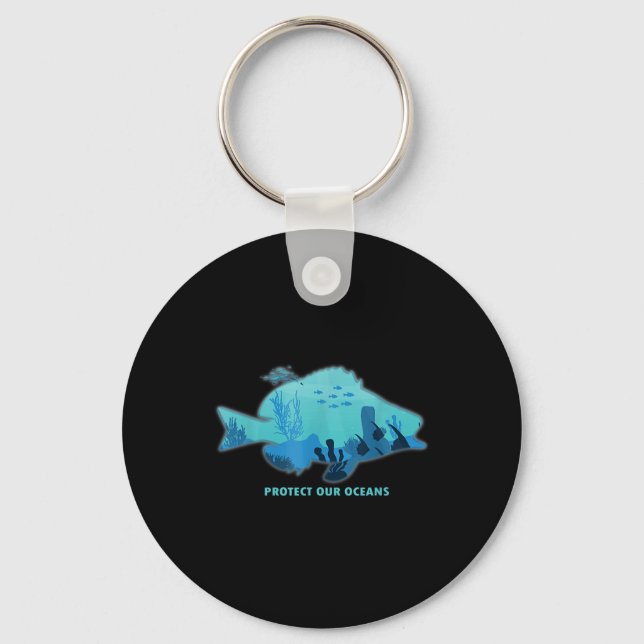 Chaveiro Peixe Com Barbatana, Proteção Ambiental, Proteção  (Frente)