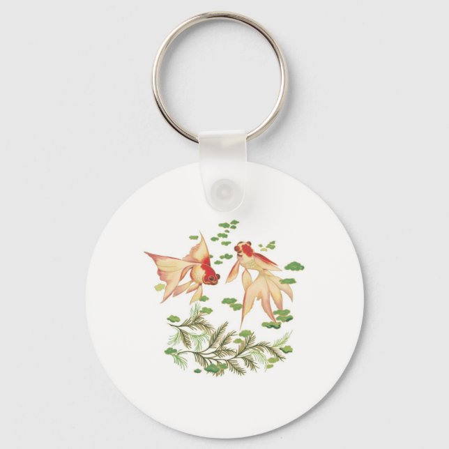 Chaveiro Peixe Dourado Chinês - Boa Sorte (Frente)