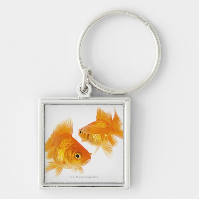 Chaveiro Peixe dourado dois que cruza-se (Frente)