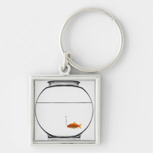Chaveiro Peixe dourado na bacia