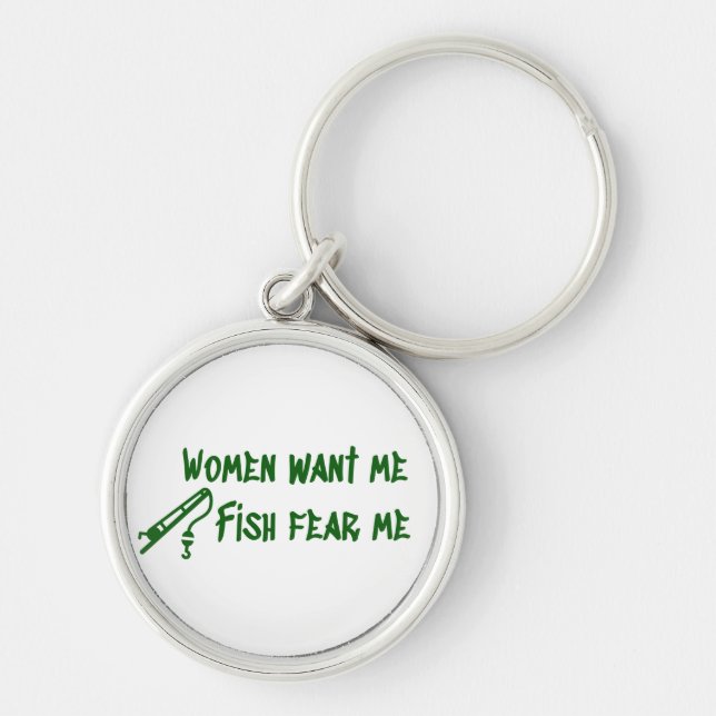Chaveiro Peixe me teme, pescador (Frente)