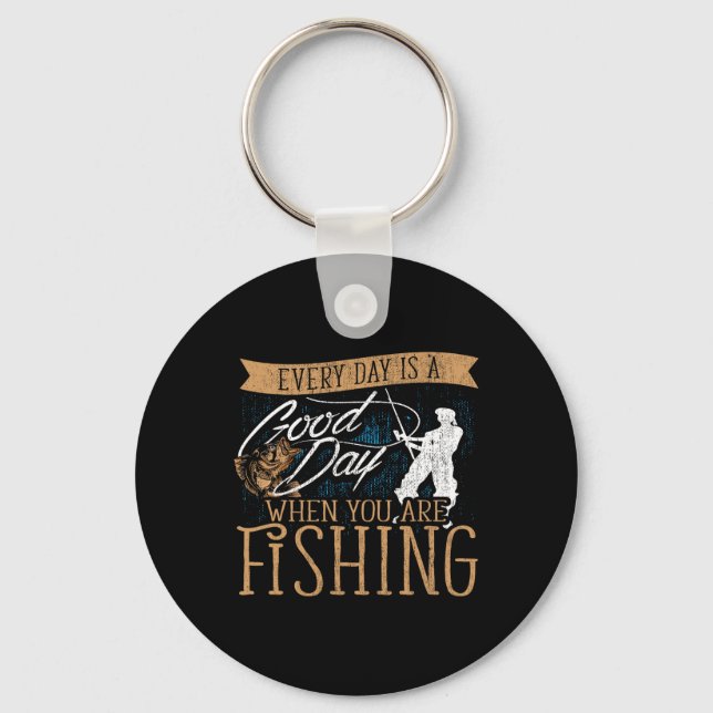 Chaveiro Peixe-Rodes Engraçado - Pescador (Frente)