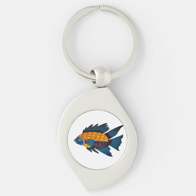 Chaveiro Peixes, Animais, Desenho (Frente)