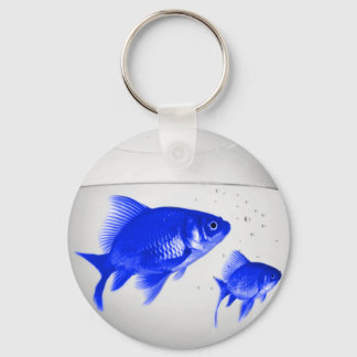 Chaveiro Peixes Azuis