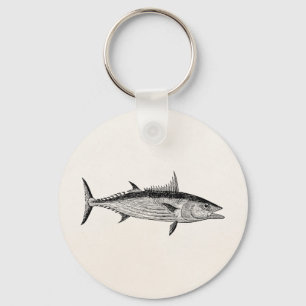 Chaveiro Peixes do bonito do vintage - modelo aquático dos