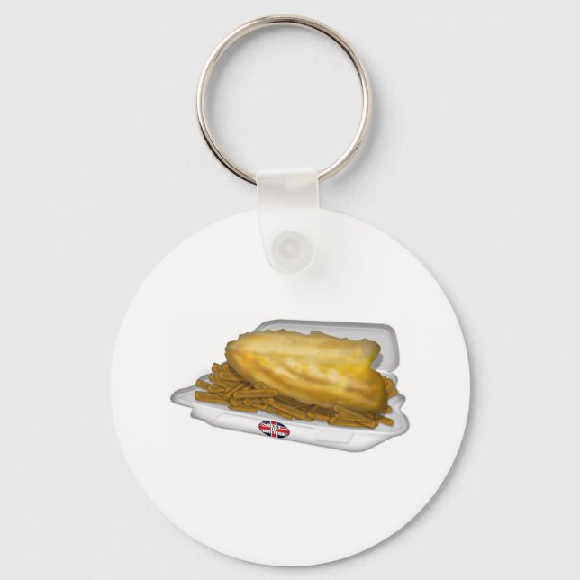 Chaveiro Peixes e Chips (Frente)
