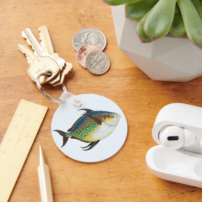 Chaveiro Peixes Tropicais Opaques, Animais Aquáticos Marinh (Mesa)