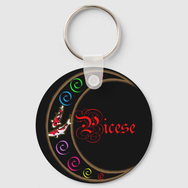 Chaveiro Peixes Zodiac Moon (Frente)