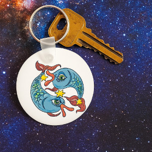 Chaveiro Peixes Zodíaco Peixe Celestial Astrologia