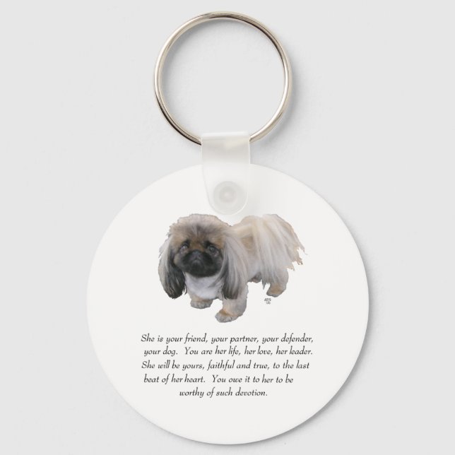 Chaveiro Pekingese Keepsasasak - FEMALE (Frente)
