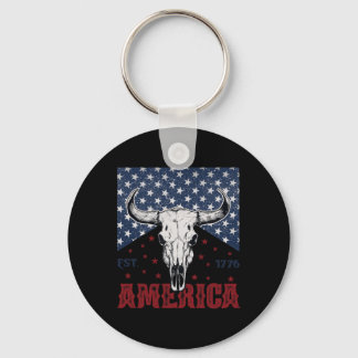 Chaveiro Pele De Vaca 1776 Engraçado 4 De Julho