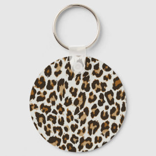 Chaveiro Pele-Leopardo: Textura sem Semente Vintage