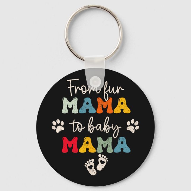Chaveiro Pelo Mama Para O Bebê Dia de as mães (Frente)