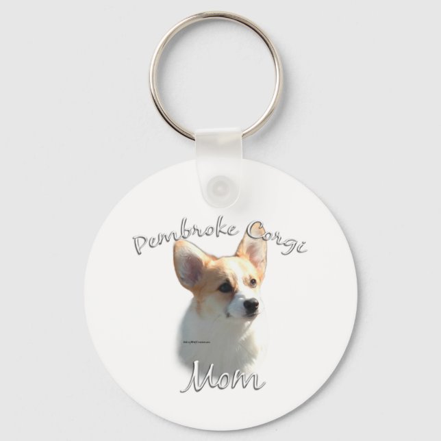 Chaveiro Pembroke Welsh Corgi Mãe 2 (Frente)