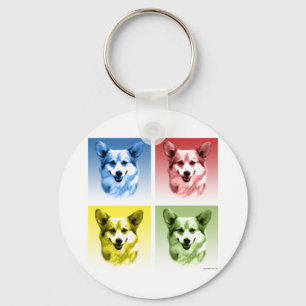 Chaveiro Pembroke Welsh Corgi Pop Art