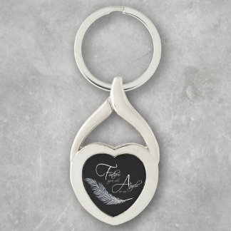 Chaveiro Penas aparecem quando os anjos estão próximos