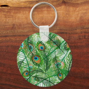 Chaveiro Penas de peacock