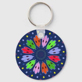 Chaveiro Penas de Peacock