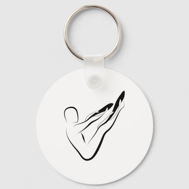 Chaveiro Penas de pilates (Frente)