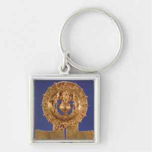 Chaveiro Pendente que representa um disco do sol, Zaachila