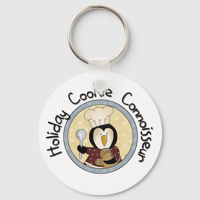 Chaveiro Penguin Cookie Connoisseur T-shirts e presentes (Frente)
