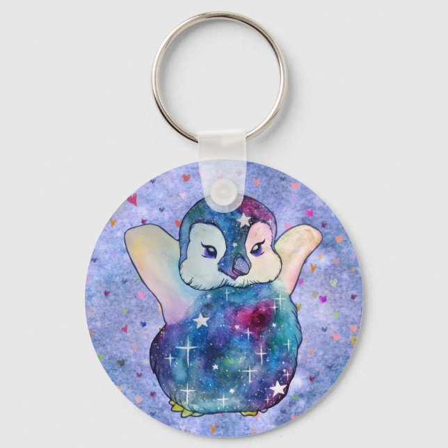 Chaveiro Penguin named Button (Frente)