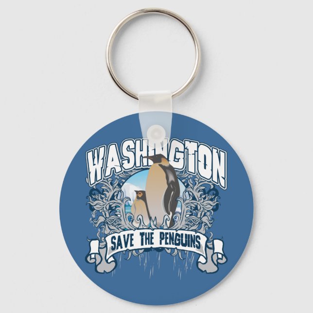 Chaveiro Penguin Washington (Frente)