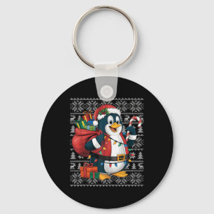 Chaveiro Penguin Xmas Sweater Style Fegly Papais noeis Peng