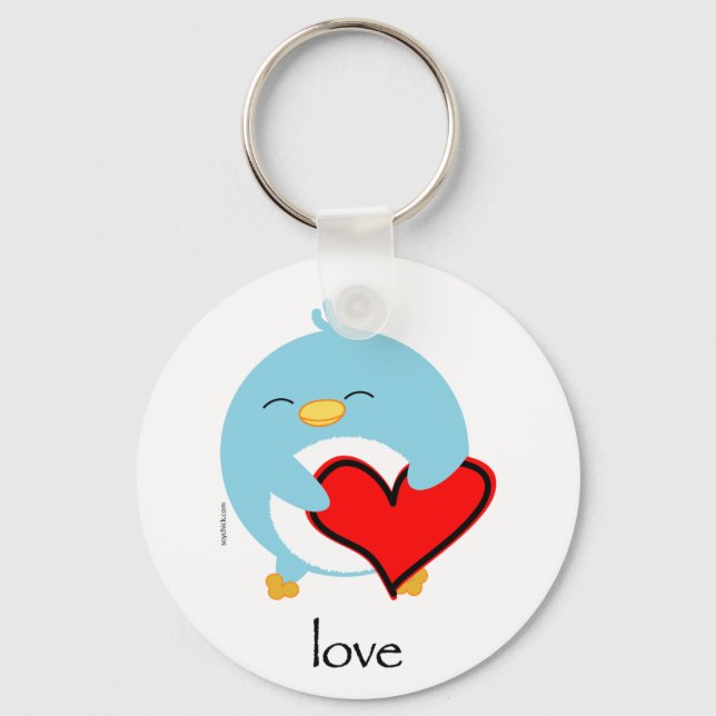 Chaveiro Pengy the Penguin Love Keychain (Frente)
