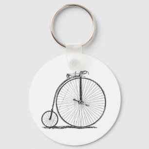 Chaveiro Penny Farthing de Bicicleta de Alta Roda